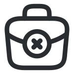 Brifecase Cross SVG Icon